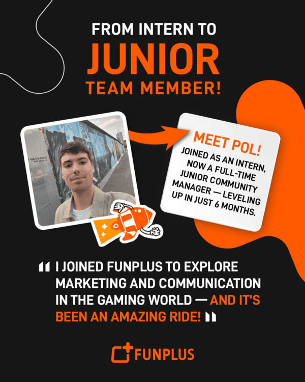 Pol_Coller_CareerGrowth_At_FunPlus_from junior to full time team member