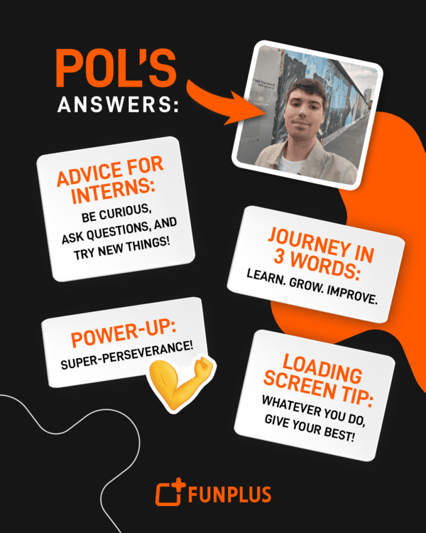 Pol Coller Career Growth At FunPlus from junior to full time team member