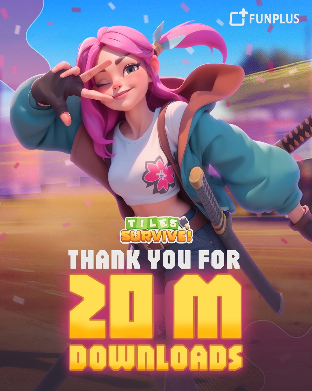 Tiles Survive! 20M downloads - Thank you